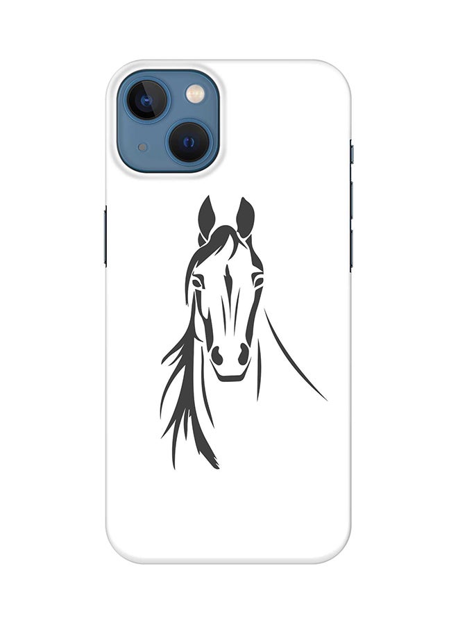 Stylizedd Case for iPhone 15 Slim Snap Classic Series Mobile Cover Hard PC Shield Matte Finish Phone CasePrint - Arabian Stallion - Image 1