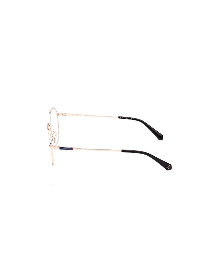 GANT Ga3256 Geometric Metal Frames For Men Size 53, Shiny Rose Gold - Image 2