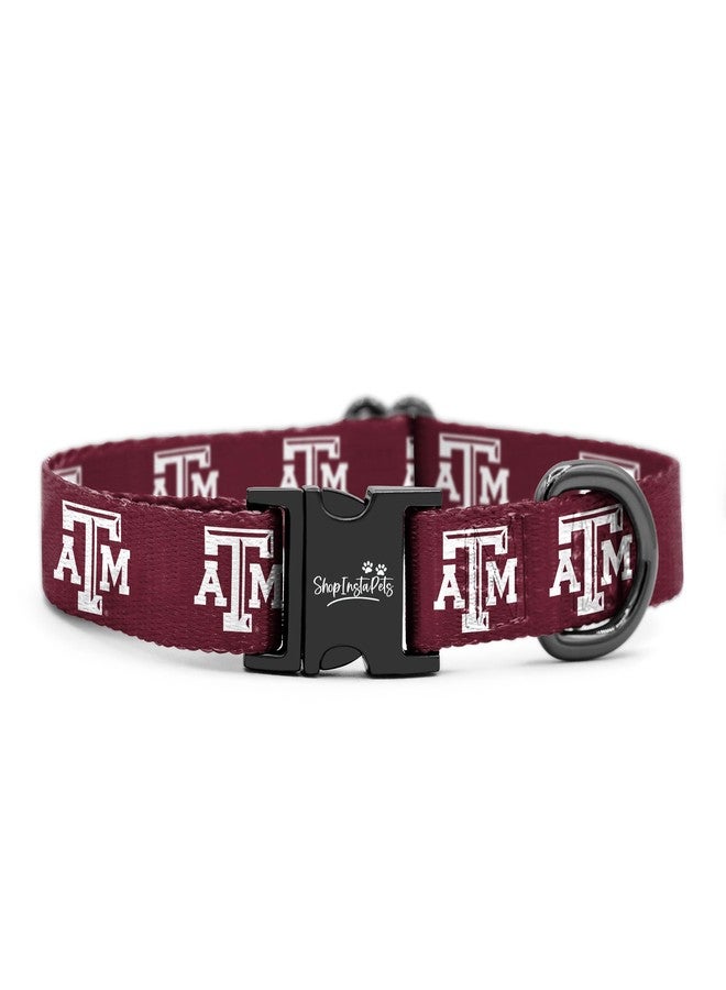 ShopInstaPets Texas A&M Aggies Collars and Leashes | Officially Licensed | Adjustable-Fits All Pets! (Small Collar) - Image 2