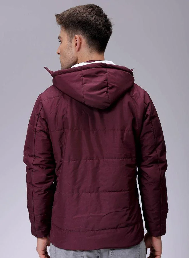 ذا انديان كراج كو Men Slim Fit Solid Bomber Jackets