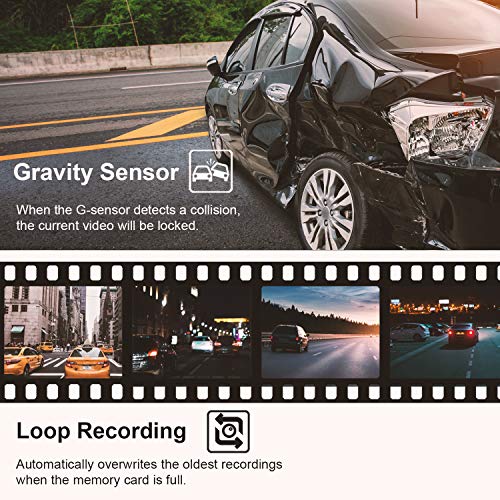 Rexing V1 Basic Dash Cam 1080P FHD DVR Car Driving Recorder, 2.4" LCD Screen 170°Wide Angle, G-Sensor, WDR, Parking Monitor, Loop Recording - Image 5