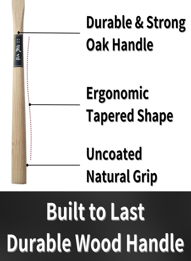 RANSHOU Sheet Metal Hammer 15 oz, Heavy Duty Forged Japanese Steel Head, Tinners Hammer Hand Tool for Setting, Riveting, Mechanic Purpose, Wood Handle, Made in JAPAN - Image 5
