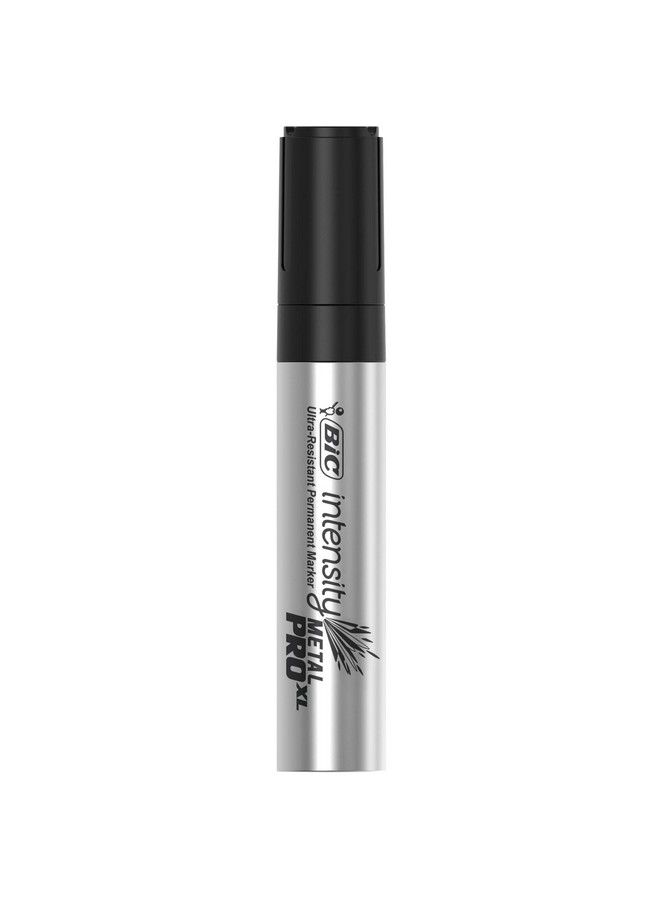 Bic Intensity Metal Pro Xl Permanent Marker Chisel Tip Black Bold And Longlasting Color 12Count  - Image 3