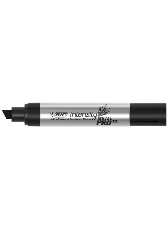 Bic Intensity Metal Pro Xl Permanent Marker Chisel Tip Black Bold And Longlasting Color 12Count  - Image 4
