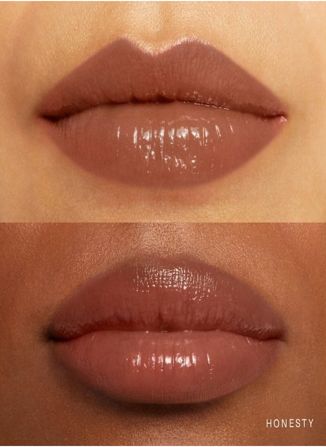 Rare Beauty "Rare Beauty by Selena Gomez Soft Pinch Tinted Lip Oil Stain - Honesty (Nude Brown, 3ml) - Hydrating, Lightweight, and Long-Lasting Lip Tint with a Glossy Finish"  - Image 2