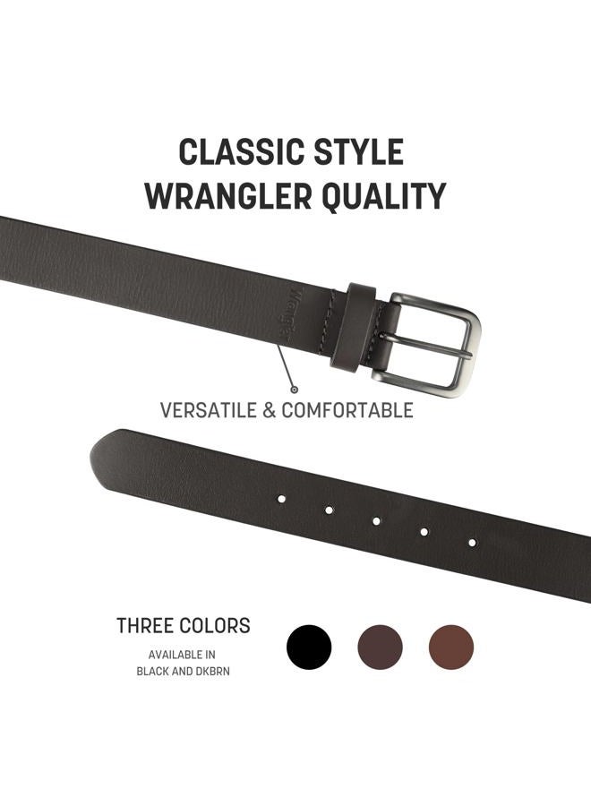 Wrangler Men s Full Grain Genuine Boot Leather 35 mm Casual Belt for Jeans, Khakis (Brown 40) - Image 2