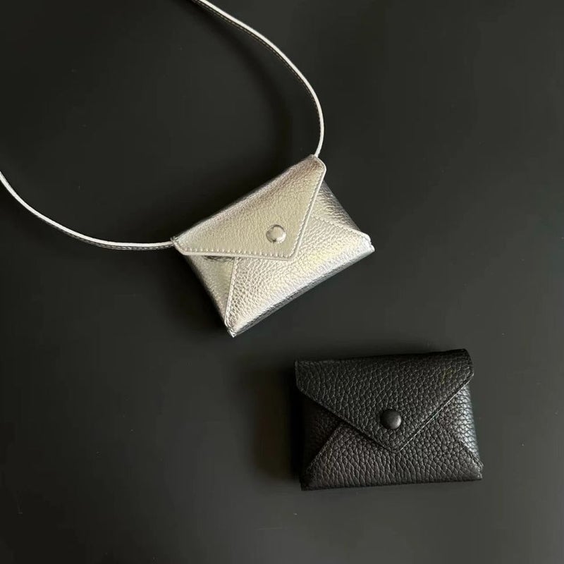 Mini Pendant Small Bag Card Holder Waist Bag Versatile Korean Style Single Shoulder Crossbody Small Bag Silver Black Blue - Image 1