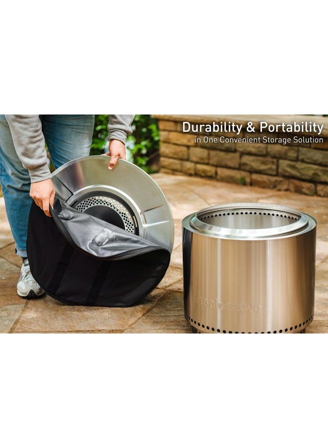 Solo Stove حقيبة حمل واقي الحرارة، متوسطة | ملحق واقي لواقي حرارة نار المخيم، 600D أكريليك مصبوغ بحلقة PVC، القطر: 25.8" - Image 3