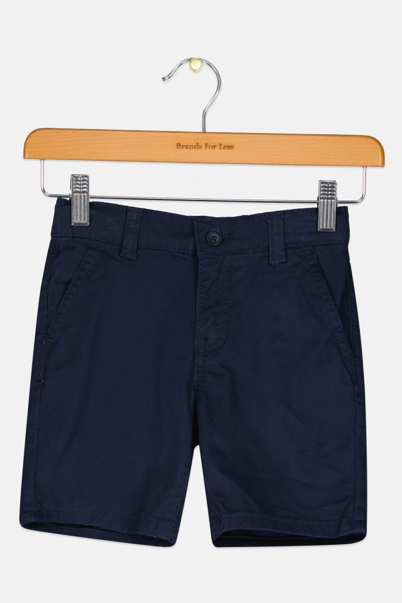 Levi's Toddlers Boy Solid Chino Shorts, Navy - Image 1