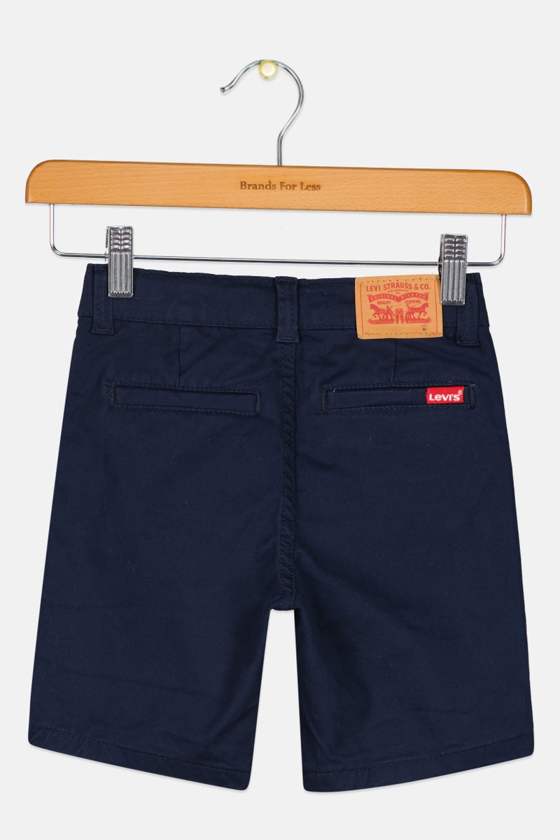 Levi's Toddlers Boy Solid Chino Shorts, Navy - Image 2