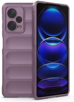 New Armor Shockproof Back Bumper Soft TPU Fundas Compatible with Redmi Note 12 Pro Plus (Lavender)