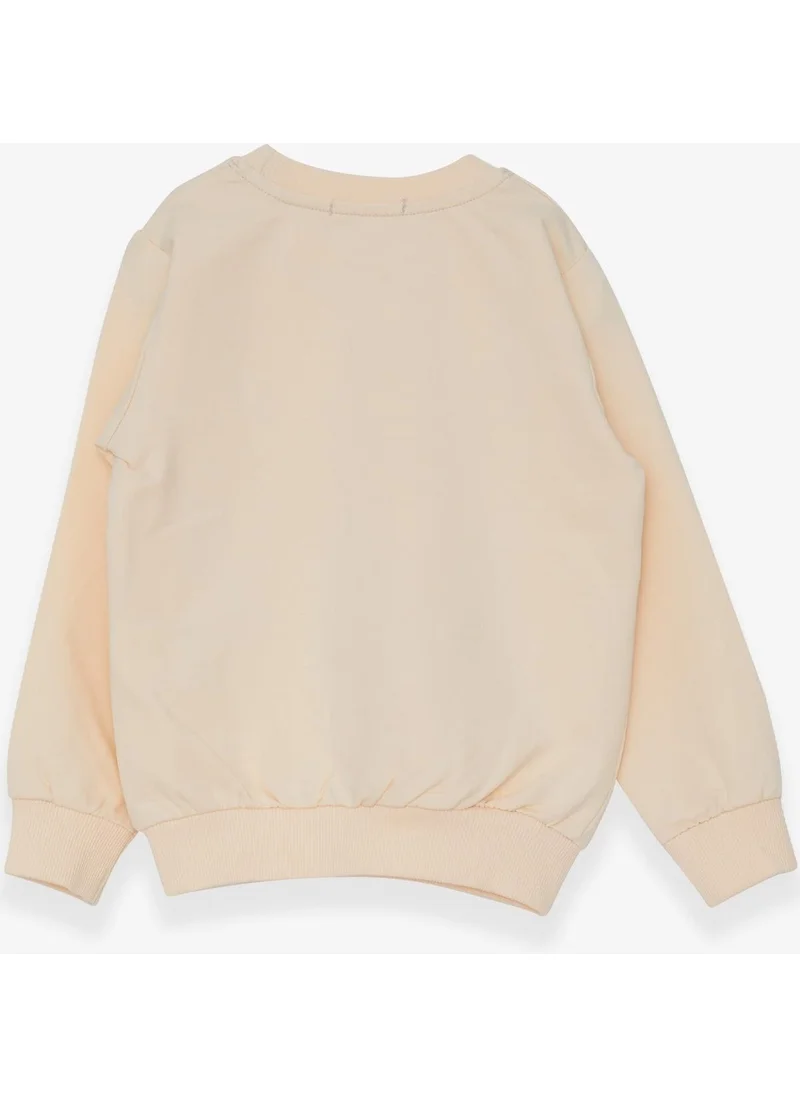 Breeze Girl's Sweatshirt Heart Printed 2-6 Years, Cream