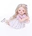 Cloveray BJD Dolls 14 Ball Jointed Doll Fullset with 15 Articulated Joints and Adjustable Glass Eyes 20 Inch 50cm Full Vinyl Girl Collectible RebornStyle Doll for Ages 14 Gift Box Packaging - Image 4