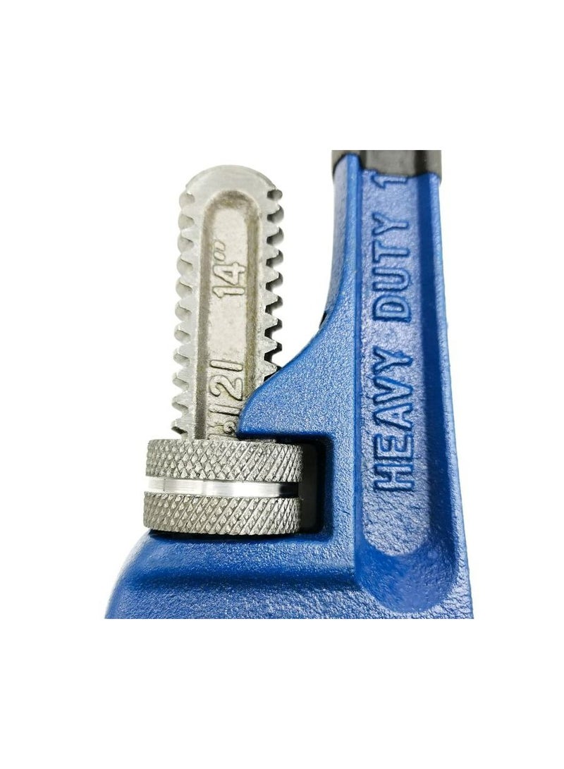 Pipe Wrench Heavy Duty 14", Forged Steel Head, Strong Iron Handle Pipe Wrench/1 Pcs - Image 3