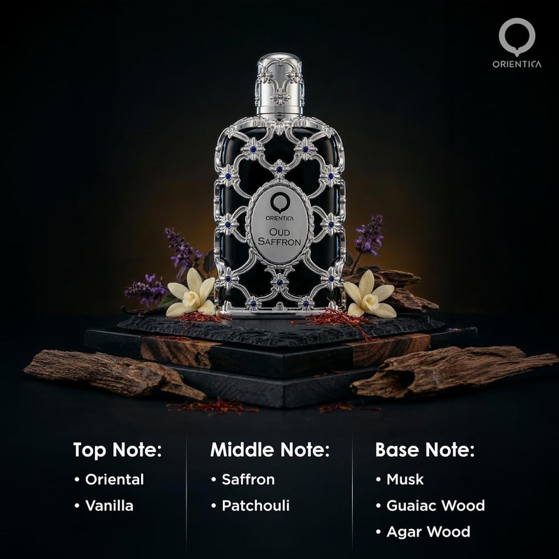 Orientica Luxury Collection Oud Saffron Eau De Parfum - 2.7oz / 80ml - Image 2