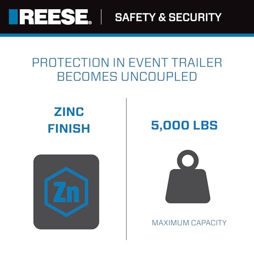 REESE Towpower 74059 Towing Safety Chain, 5,000 lbs. Capacity, 72 Inch Length - Image 3