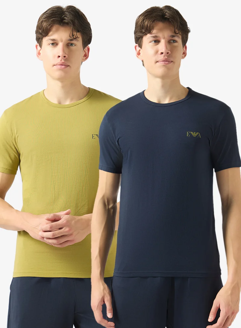 امبوريو ارماني 2 Pack Of Logo T-Shirt