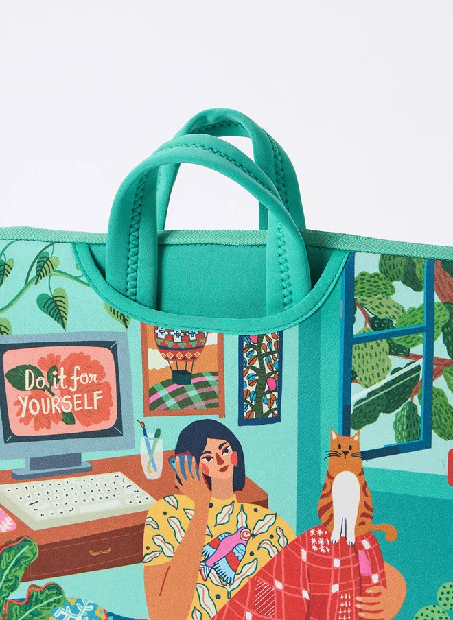 Chumbak  Lounging lady 15" laptop sleeve  | Best Price UAE