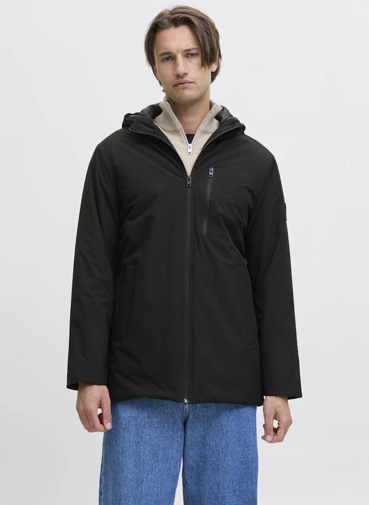 Casual Parka Zip Through Jacket