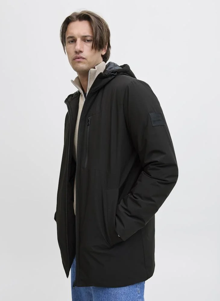 JJ Rebel Casual Parka Zip Through Jacket
