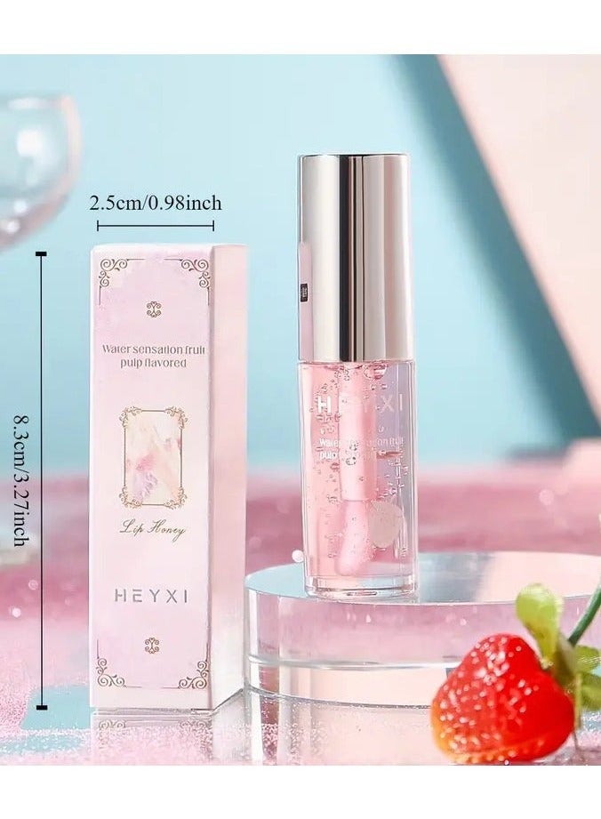 HEYXI Berry Shades Hydrating Lip Gloss Set - Mirror Shine, Pearly Nudes & Moisturizing Oil Formula - Perfect Valentine's Gift for Her #04 - Image 3