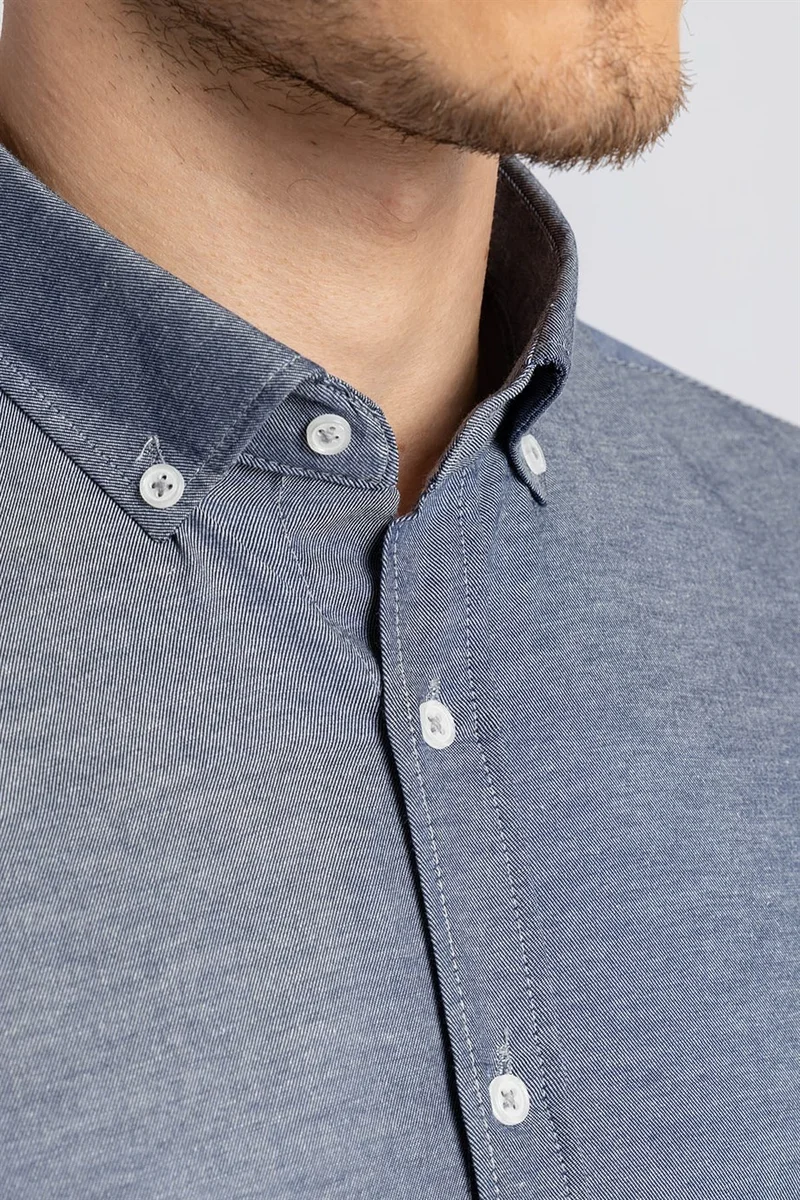 Tudors Slim Fit Slim Fit Oxford Sports Men's Shirt