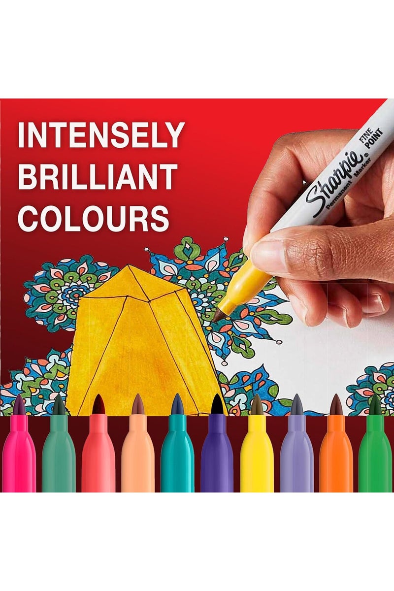 Sharpie Fine Point Permanent Marker Pastel Pack of 4 - Image 3