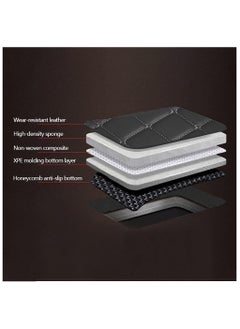 WINCA Car Floor Mats Compatible With Nissan sunny 2011 - 2019 PVC Leather Non-slip Weather Color Available (Black Red)  - Image 5