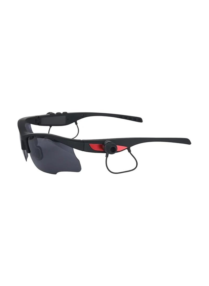 Smart Sport Sunglasses, Wireless Sunglasses Smart Glasses, UV Protection and Wireless Bluetooth 5.0,  Wearable Technology, for Smart Phone PC Outdoor Fishing Driving Cycling Black - Image 1