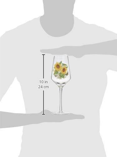 Portmeirion Portmeirion Botanic Garden 16oz Stemmed Wine Glass Set of 4  Assorted Floral Motifs  Elegant Glassware for Weddings Home Bars Special Events WineTasting Occasions  Vintage Wine Glasses - Image 3