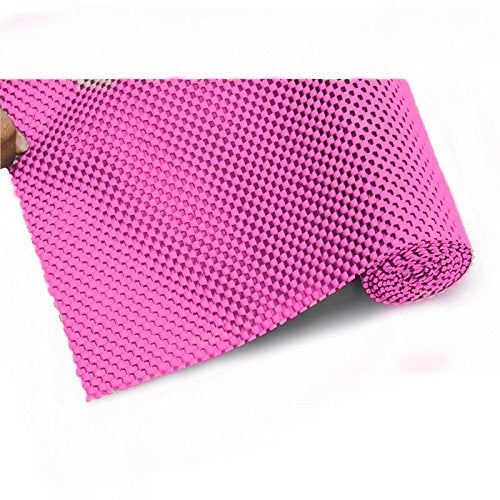 Beautiful Multipurpose AntiSlip Mat for Fridge Bathroom Kitchen Drawer Shelf Liner1 PieceMaterial PVC Size 45cmsX200cms Colour Pink