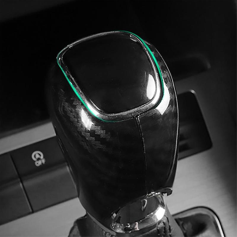 Gear Lever Head Cover 2 Pcs ABS Material Carbon Fiber Pattern - Stylish Individualism Corrosion Resistance Protection for Skoda Octavia A7 Superb Fabia - Image 3