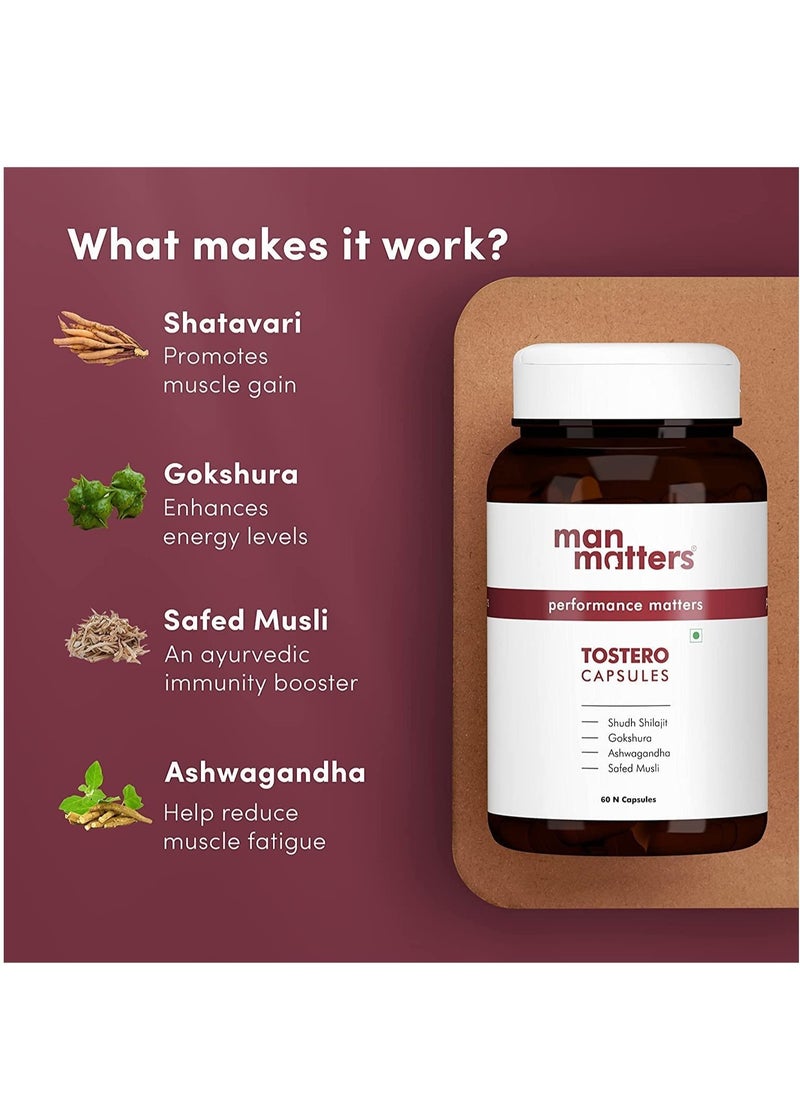 Man Matters - for Men 120 Capsules  With Actives like Ashwagandha  Gokshura and Safed Musli For Improved Muscle Strength and Recovery  Stamina and Overall Wellbeing - Image 1