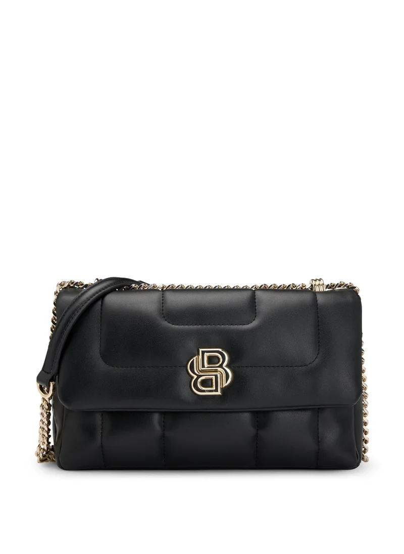 BOSS Quilted shoulder bag with Double B monogram hardware
