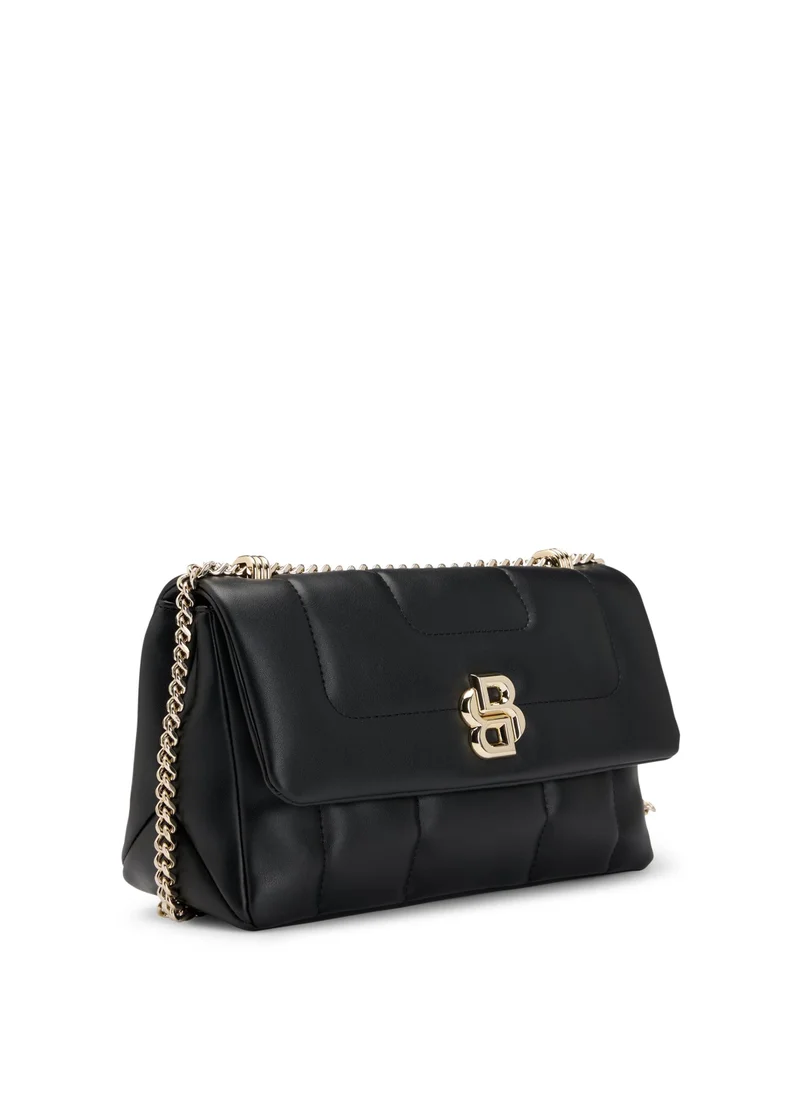 BOSS Quilted shoulder bag with Double B monogram hardware