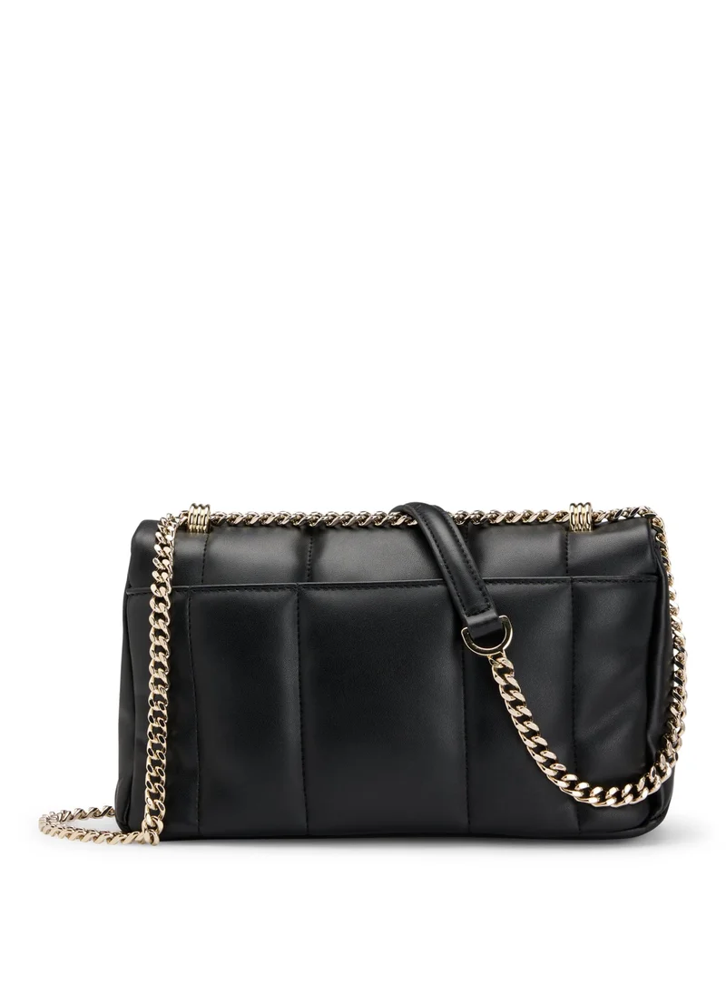 BOSS Quilted shoulder bag with Double B monogram hardware