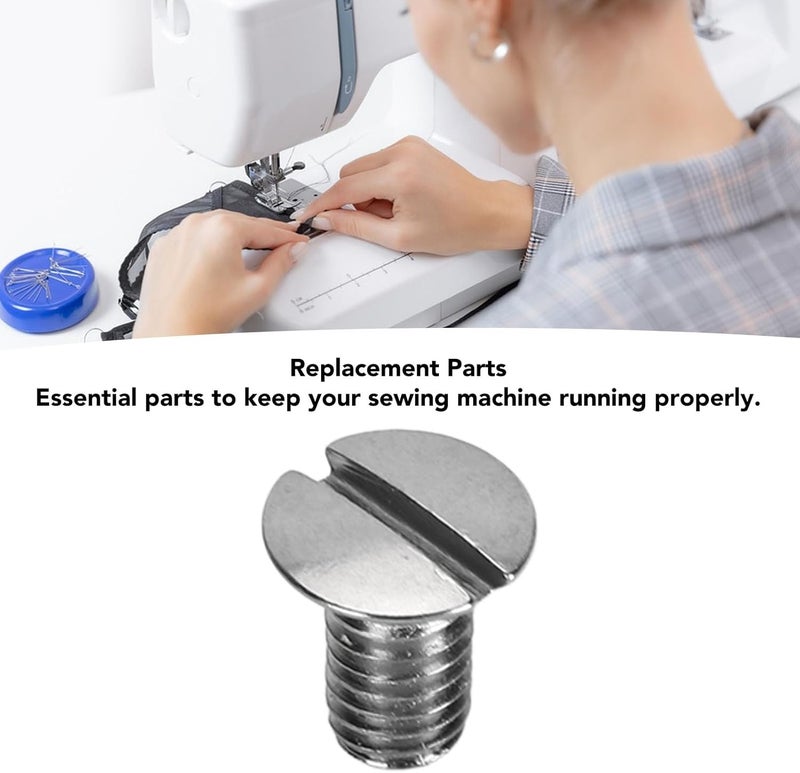 ANGGREK Sewing Needle Plate Screw, Fade Lightweight Iron Replacement Sewing Machine Needle Plate Screw 10Pcs for MX60 - Image 2