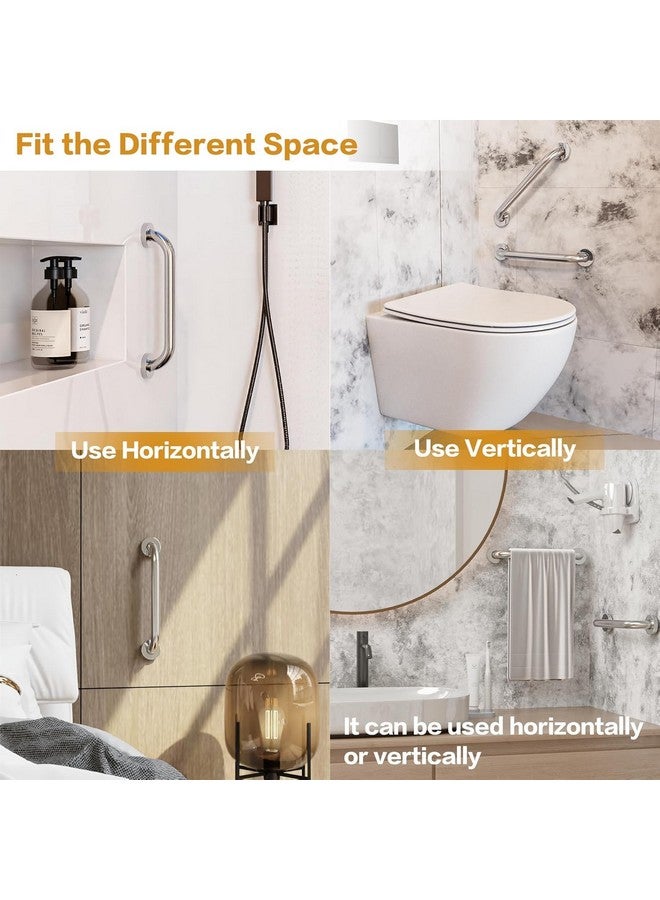 Plantex 18 Inch Stainless Steel Grab Bar for Toilet/Safety Support for Senior Citizens/Secure Bathroom Handrail/Bathroom Accessories (Chrome) - Image 5