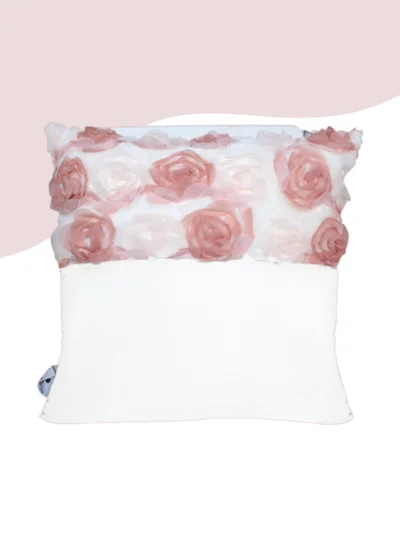 Donetella Cushion Cover,45X45 Cm (18X18 inch) 1-Pcs Decorative Throw Pillowcases Without Filler With Beautiful Abstract Art For Sofa Bed Living Room And Couch, Snow Drift