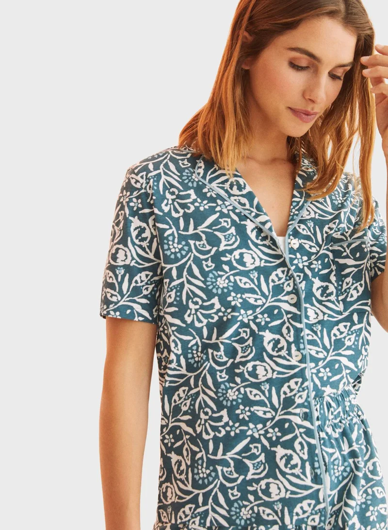 women'secret High Waist Printed Pyjamas