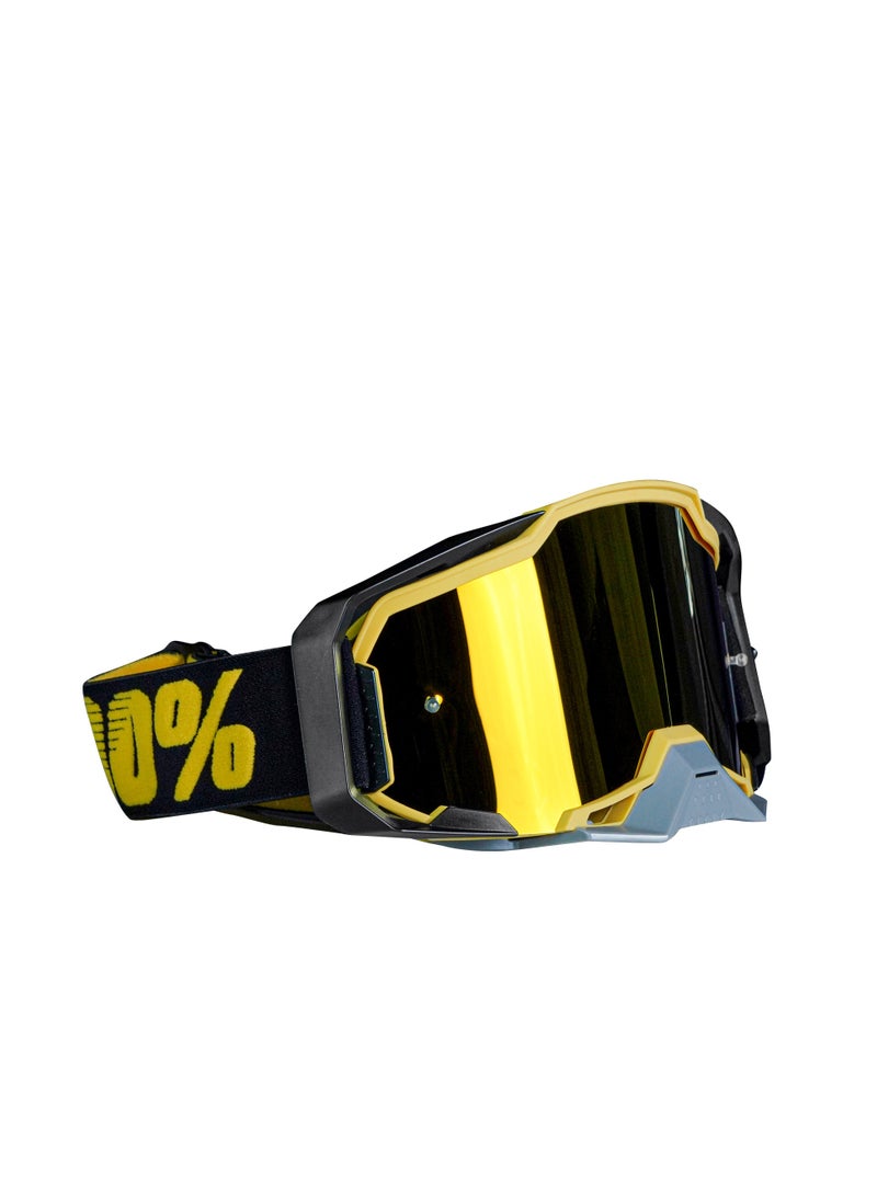 100 % Pure Pair of Motorcycle Rider Goggle for Unisex Adults  - Image 1