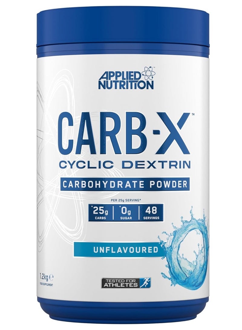 Applied Nutrition Carb X Highly Branched Cyclic Dextrin Carbohydrates, Intra & Post Workout Carbs Powder, Fuel Training & Recovery, Vegan, Gluten Free, Sugar Free, 1.2kg 48 Servings, Unflavored - Image 1