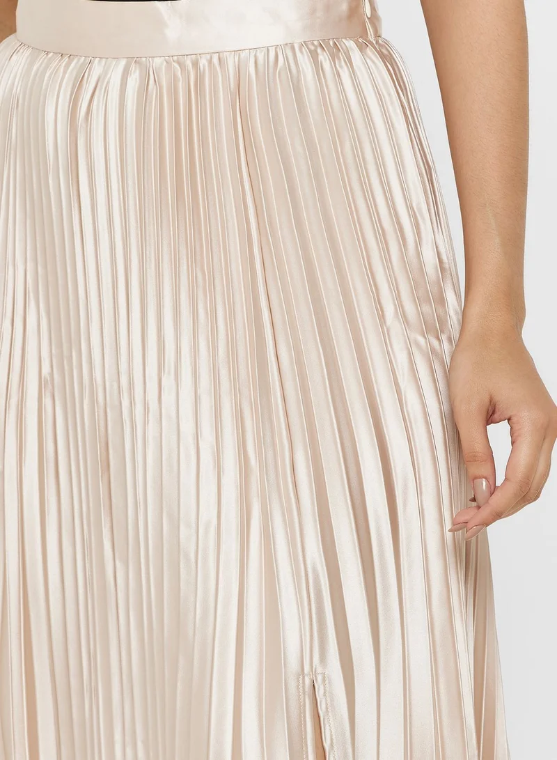 GLAMOROUS Slit Detail Midi Skirt