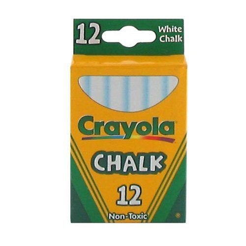 Crayola Non-Toxic White Chalk(12 ct box)and Colored Chalk(12 ct box) Bundle - Image 3