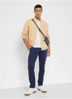 LACOSTE Logo Button Down Regular Fit Shirt  - Image 4