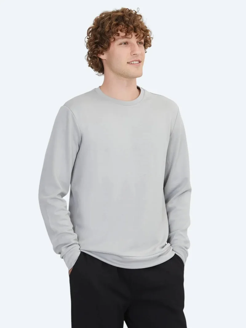 Kip Light Blue Crew Neck Sweatshirt
