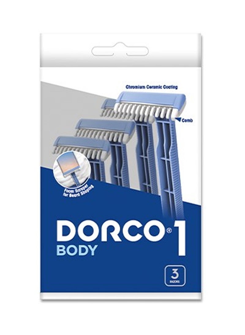 DORCO شفرة حلاقة للرجال ذات الشفرة الواحدة القابلة للاستخدام مرة واحدة - Image 1