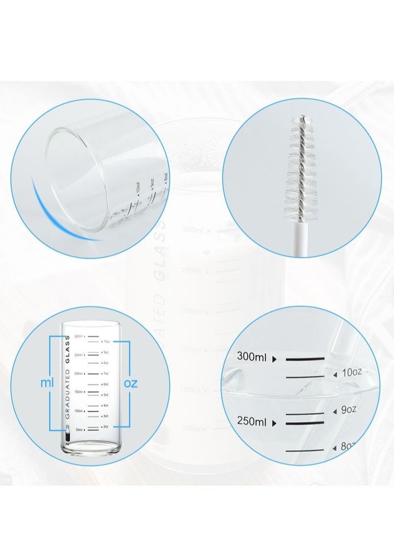 NIBEMINENT High Borosilicate Glass Milk Cup With Scale  - Image 5
