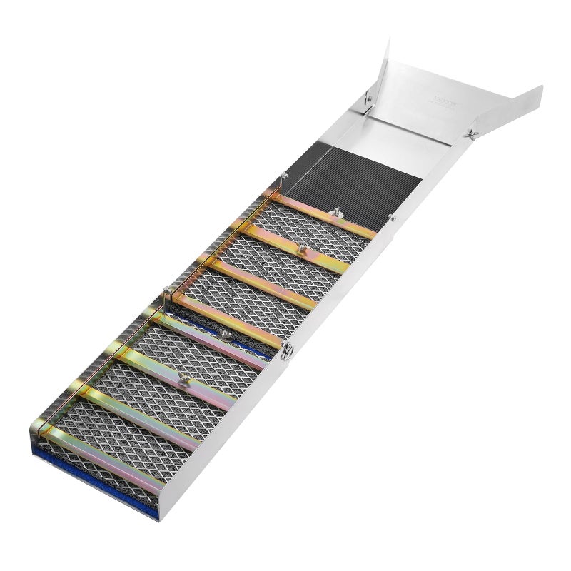 VEVOR Complete Sluice Box Gold Panning Kit, 50" Folding Aluminum Alloy Gold Mining Equipment, 23 PCS Gold Prospecting Kit with Gold Pan, Classifier Screen, Separating Magnet, Backpack and More - Image 4