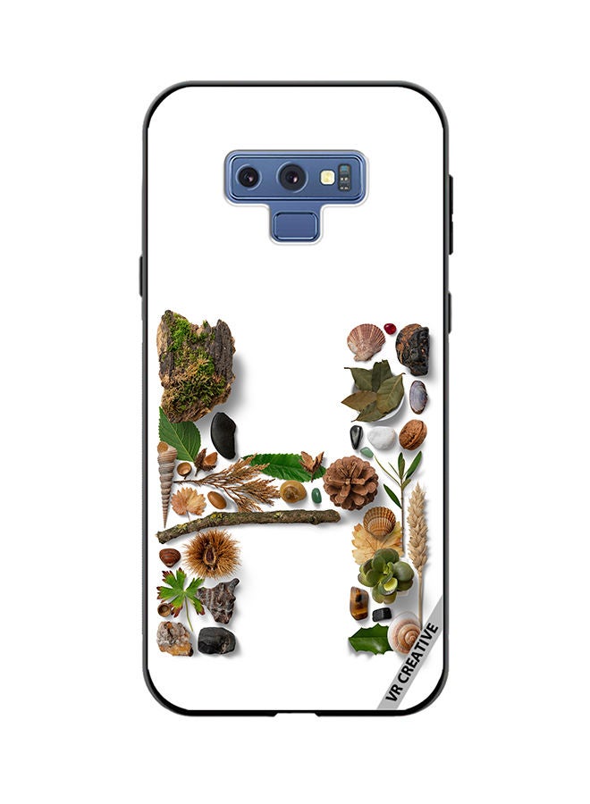 VR CREATIVE Protective Case Cover For Samsung Galaxy Note 9 Alphabet H Design Multicolour - Image 1